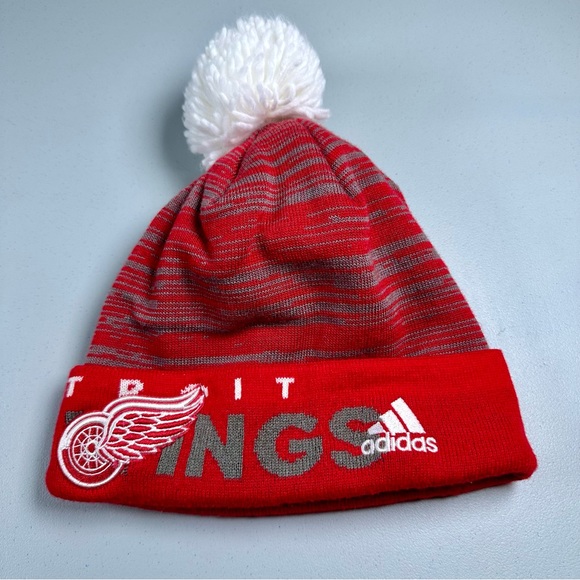NHL Detroit Red Wings Adidas Authentic Headwear Collection Winter Toque Beanie - Picture 7 of 7